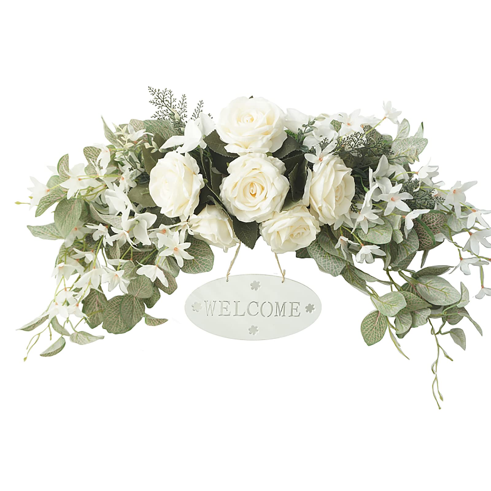 193.ピオニー&ローズスワッグ　クリスマスリース　フラワーリース 193.ピオニー&ローズスワッグ クリスマスリース フラワーリース